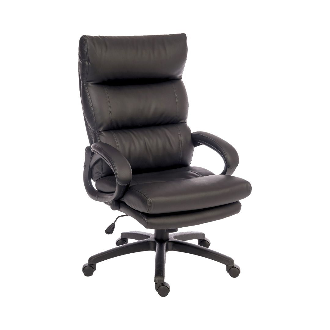 Teknik Office Luxe Black Leather look Executive Chair