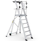 Climb It EN131 Folding Steps With Enclosed Platform