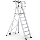 Climb It EN131 Folding Steps With Enclosed Platform