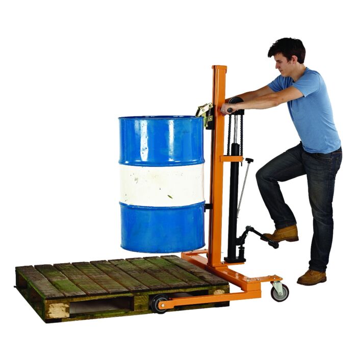 Drum Handler With Hydraulic Foot Pump