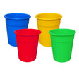 Food Grade Coloured Tapered Bins - Set Of 4
