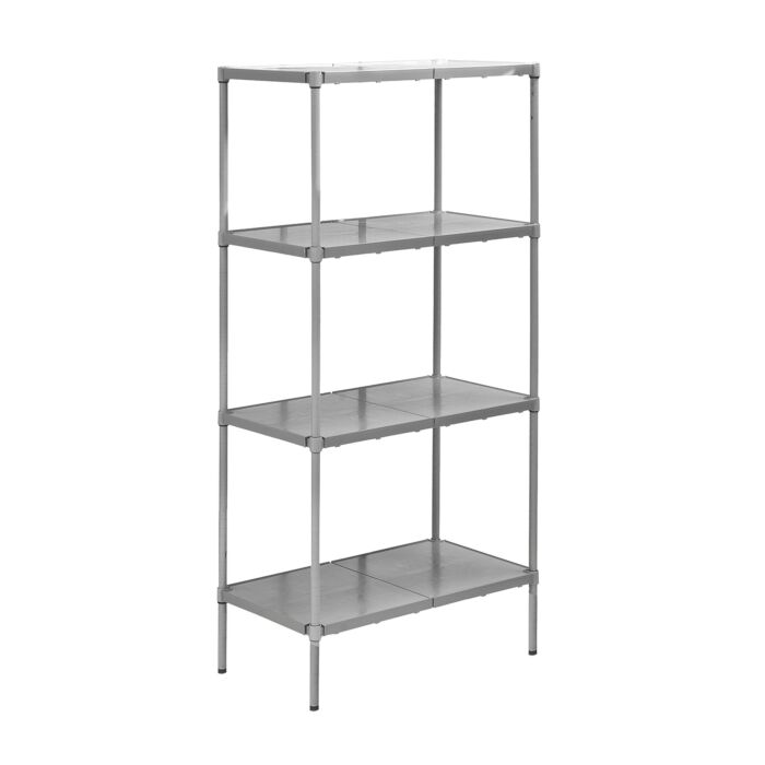 Eclipse Plastic Plus Shelving With Solid Shelves - 610mm Deep