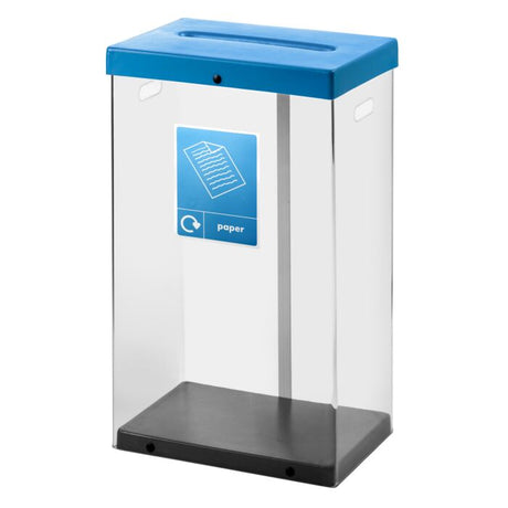 Clear Recycling Bins With Labels