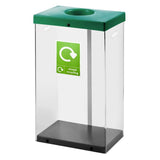 Clear Recycling Bins With Labels