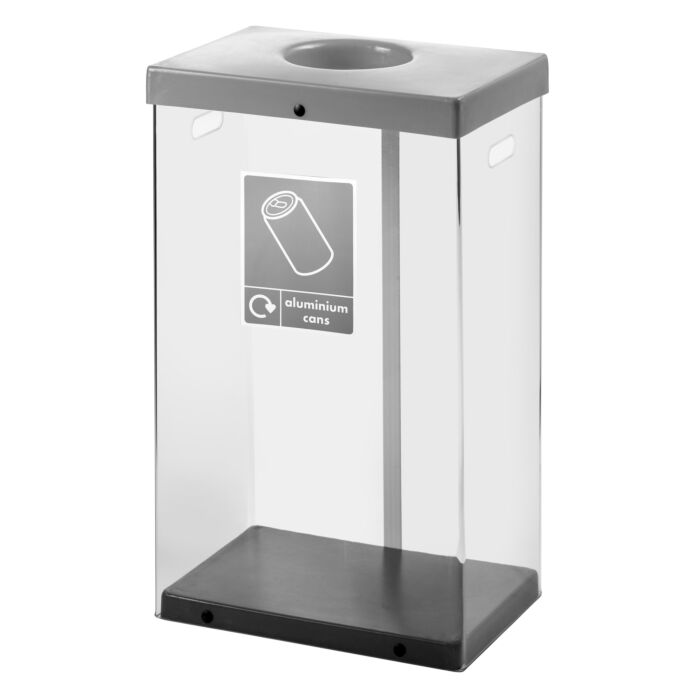 Clear Recycling Bins With Labels