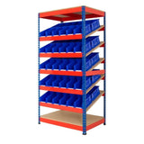 Kanban Sloping Shelving With Optional Bins