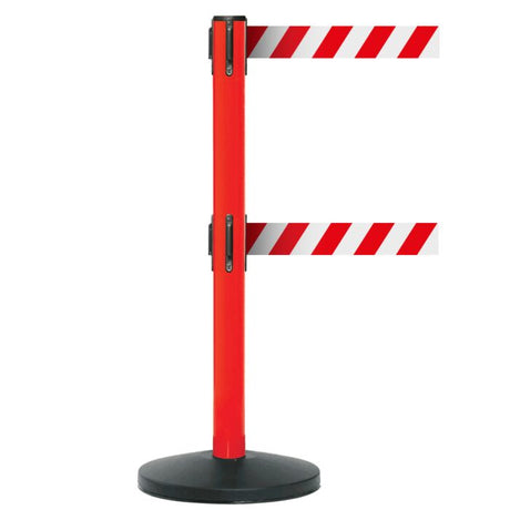 Double Safety Belt Barrier With Four Way Connectivity