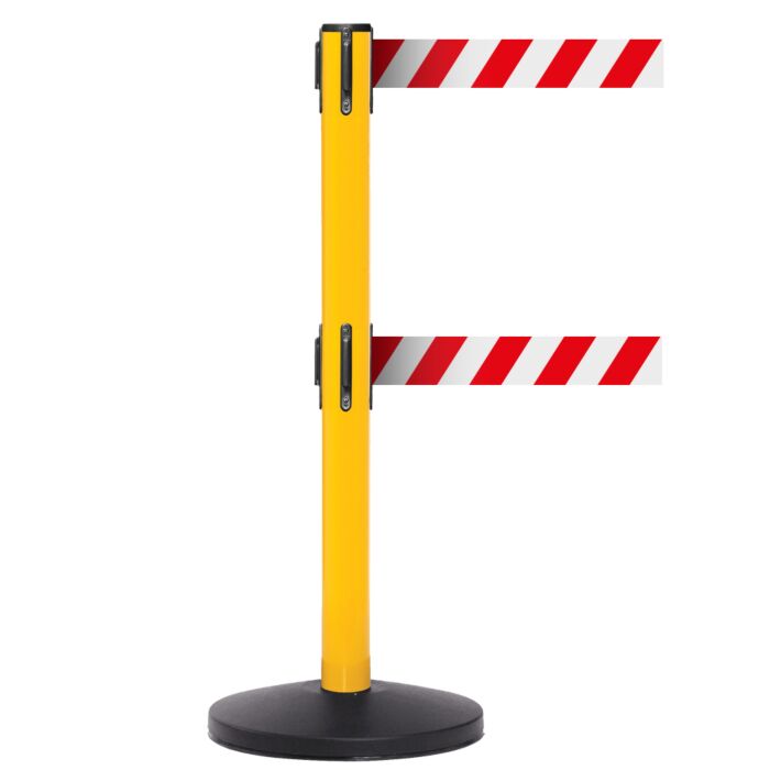 Double Safety Belt Barrier With Four Way Connectivity