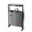Outdoor 2 Compartment Bin