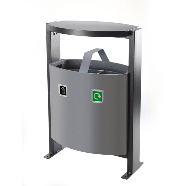 Outdoor 2 Compartment Bin