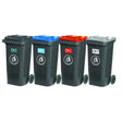 Set Of 4 Recycling Centre Wheelie Bins