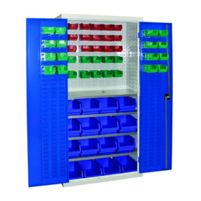 Container Storage Cupboard With 4 Shelves & Containers