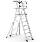 Climb It EN131 Folding Steps With Enclosed Platform