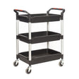ProPlaz Handy Folding 3 Tray Trolley - Top Shelf & 2 Storage Trays