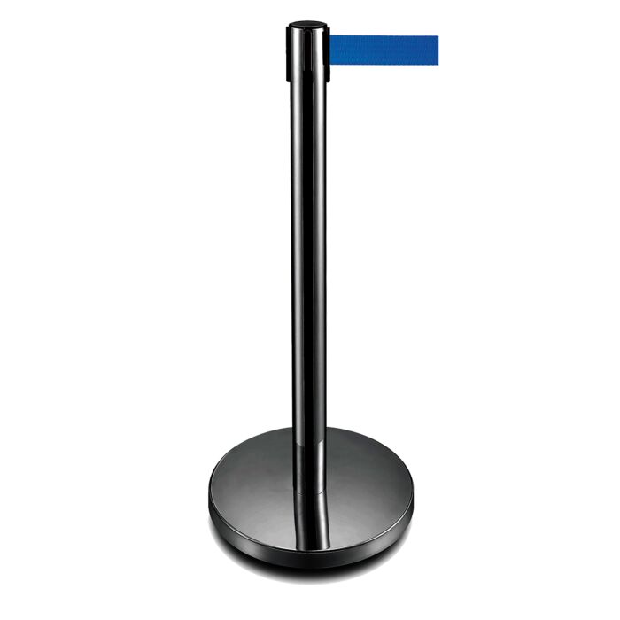 Obex Black Post Belt Barrier