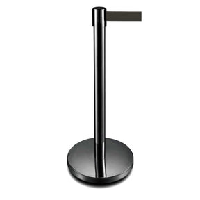 Obex Black Post Belt Barrier