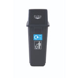 Flip Lid Recycling Bins - Set of 3